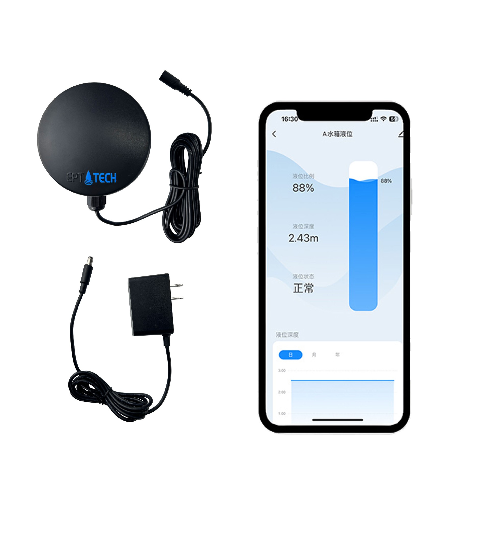 房車水箱水量監(jiān)測(cè)實(shí)時(shí)液位查看